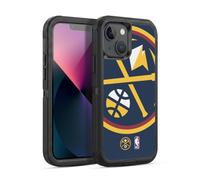 Head Case Designs Officially Licensed NBA Oversized Denver Nuggets Logo Ultra-Armoured Shockproof Case [Military Grade Protection] Compatible With Apple iPhone 13