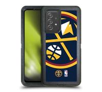 Head Case Designs Officially Licensed NBA Oversized Denver Nuggets Logo Ultra-Armoured Shockproof Case [Military Grade Protection] Compatible With Galaxy A52 / A52s / 5G (2021)