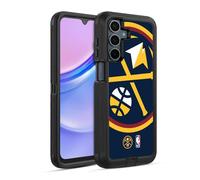 Head Case Designs Officially Licensed NBA Oversized Denver Nuggets Logo Ultra-Armoured Shockproof Case [Military Grade Protection] Compatible With Samsung Galaxy A15