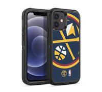 Head Case Designs Officially Licensed NBA Oversized Denver Nuggets Logo Ultra-Armoured Shockproof Case [Military Grade Protection] Compatible With Apple iPhone 12 / iPhone 12 Pro