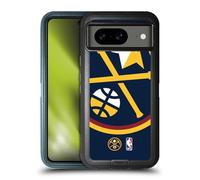 Head Case Designs Officially Licensed NBA Oversized Denver Nuggets Logo Ultra-Armoured Shockproof Case [Military Grade Protection] Compatible With Google Pixel 8
