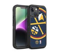 Head Case Designs Officially Licensed NBA Oversized Denver Nuggets Logo Ultra-Armoured Shockproof Case [Military Grade Protection] Compatible With Apple iPhone 14