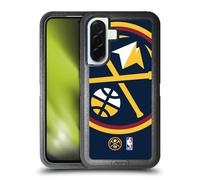 Head Case Designs Officially Licensed NBA Oversized Denver Nuggets Logo Ultra-Armoured Shockproof Case [Military Grade Protection] Compatible With Samsung Galaxy A36 5G