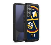 Head Case Designs Officially Licensed NBA Oversized Denver Nuggets Logo Ultra-Armoured Shockproof Case [Military Grade Protection] Compatible With Samsung Galaxy S24 FE