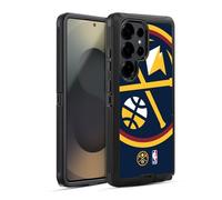 Head Case Designs Officially Licensed NBA Oversized Denver Nuggets Logo Ultra-Armoured Shockproof Case [Military Grade Protection] Compatible With Samsung Galaxy S25 Ultra