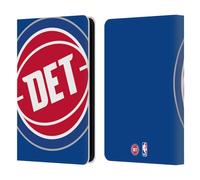 Head Case Designs Officially Licensed NBA Oversized Detroit Pistons Logo Leather Wallet Case Compatible With Kindle Paperwhite 5 (2021)
