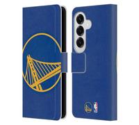 Head Case Designs Officially Licensed NBA Oversized Golden State Warriors Logo Leather Wallet Case Compatible With Samsung Galaxy S26