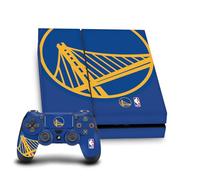 Head Case Designs Officially Licensed NBA Oversized Golden State Warriors Logo Vinyl Sticker Gaming Skin Decal Cover Compatible With Sony PlayStation 4 PS4 Console and DualShock 4 Controller Bundle
