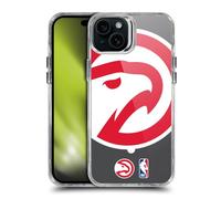 Head Case Designs Officially Licensed NBA Oversized Hawk Atlanta Hawks Logo Shockproof Bumper Case [Military Grade Protection] Compatible with Apple iPhone 15 Plus and Compatible with MagSafe