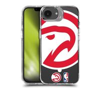 Head Case Designs Officially Licensed NBA Oversized Hawk Atlanta Hawks Logo Shockproof Bumper Case [Military Grade] Compatible with Apple iPhone 16e / Apple iPhone 17e and Compatible with MagSafe