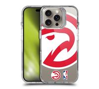Head Case Designs Officially Licensed NBA Oversized Hawk Atlanta Hawks Logo Shockproof Bumper Case [Military Grade Protection] Compatible with Apple iPhone 16 Pro and Compatible with MagSafe