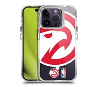 Head Case Designs Officially Licensed NBA Oversized Hawk Atlanta Hawks Logo Shockproof Bumper Case [Military Grade Protection] Compatible with iPhone 14 Pro and Compatible with MagSafe