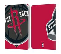 Head Case Designs Officially Licensed NBA Oversized Houston Rockets Logo Leather Wallet Case Compatible With Kindle Paperwhite 1/2 / 3
