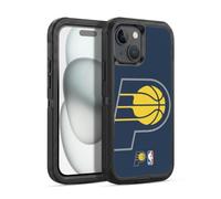 Head Case Designs Officially Licensed NBA Oversized Indiana Pacers Logo Ultra-Armoured Shockproof Case [Military Grade Protection] Compatible With Apple iPhone 15