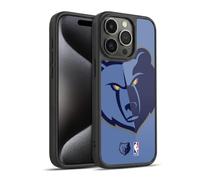 Head Case Designs Officially Licensed NBA Oversized Memphis Grizzlies Logo Gel Armour Case [Military Grade Protection] Compatible With Apple iPhone 15 Pro