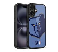 Head Case Designs Officially Licensed NBA Oversized Memphis Grizzlies Logo Gel Armour Case [Military Grade Protection] Compatible With Apple iPhone 16