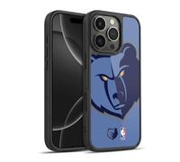 Head Case Designs Officially Licensed NBA Oversized Memphis Grizzlies Logo Gel Armour Case [Military Grade Protection] Compatible With Apple iPhone 16 Pro