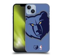 Head Case Designs Officially Licensed NBA Oversized Memphis Grizzlies Logo Hard Back Case Compatible With Apple iPhone 14 Plus