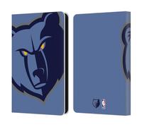 Head Case Designs Officially Licensed NBA Oversized Memphis Grizzlies Logo Leather Wallet Case Compatible With Amazon Kindle 11th Gen (2024)