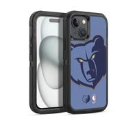Head Case Designs Officially Licensed NBA Oversized Memphis Grizzlies Logo Ultra-Armoured Shockproof Case [Military Grade Protection] Compatible With Apple iPhone 15