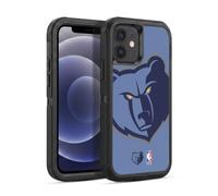 Head Case Designs Officially Licensed NBA Oversized Memphis Grizzlies Logo Ultra-Armoured Shockproof Case [Military Grade Protection] Compatible With Apple iPhone 12 / iPhone 12 Pro