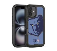 Head Case Designs Officially Licensed NBA Oversized Memphis Grizzlies Logo Ultra-Armoured Shockproof Case [Military Grade Protection] Compatible With Apple iPhone 16