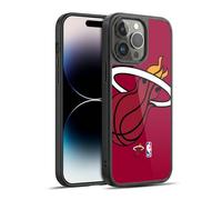 Head Case Designs Officially Licensed NBA Oversized Miami Heat Logo Gel Armour Case [Military Grade Protection] Compatible With Apple iPhone 14 Pro Max