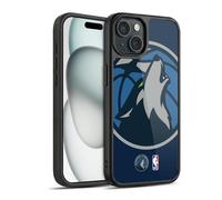 Head Case Designs Officially Licensed NBA Oversized Minnesota Timberwolves Logo Gel Armour Case [Military Grade Protection] Compatible With Apple iPhone 15