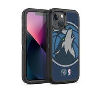 Head Case Designs Officially Licensed NBA Oversized Minnesota Timberwolves Logo Ultra-Armoured Shockproof Case [Military Grade Protection] Compatible With Apple iPhone 13