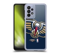 Head Case Designs Officially Licensed NBA Oversized New Orleans Pelicans Logo Hard Back Case Compatible With Samsung Galaxy A23 / 5G (2022)