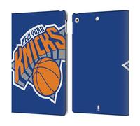 Head Case Designs Officially Licensed NBA Oversized New York Knicks Logo Leather Wallet Case Compatible With Apple iPad 10.2 2019/2020/2021