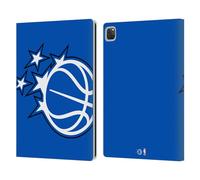 Head Case Designs Officially Licensed NBA Oversized Orlando Magic Logo Leather Wallet Case Compatible With Apple iPad Pro 12.9 2020/2021/2022