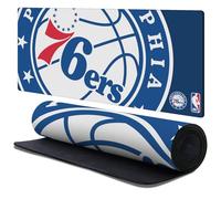 Head Case Designs Officially Licensed NBA Oversized Philadelphia 76ers Logo 37.4 x 15.75 x 0.16 inches (900 x 400 mm) - XL Gaming Office Desk PC Keyboard Mouse Mat Pad