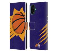 Head Case Designs Officially Licensed NBA Oversized Phoenix Suns Logo Leather Wallet Case Compatible With Samsung Galaxy A07 4G