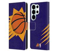 Head Case Designs Officially Licensed NBA Oversized Phoenix Suns Logo Leather Wallet Case Compatible With Samsung Galaxy S26 Ultra