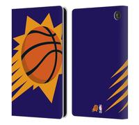 Head Case Designs Officially Licensed NBA Oversized Phoenix Suns Logo Leather Wallet Case Compatible With Amazon Fire 7 2022