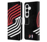 Head Case Designs Officially Licensed NBA Oversized Portland Trail Blazers Logo Leather Wallet Case Compatible With Samsung Galaxy S26