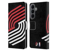 Head Case Designs Officially Licensed NBA Oversized Portland Trail Blazers Logo Leather Wallet Case Compatible With Samsung Galaxy S26 Plus