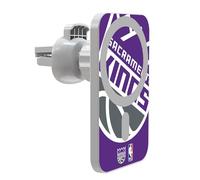 Head Case Designs Officially Licensed NBA Oversized Sacramento Kings Logo Magnetic Car Mount with Wireless Charger 15W Fast Charging Compatible with MagSafe iPhone and Android Qi Devices (White)