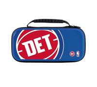Head Case Designs Officially Licensed NBA Oversized Text Detroit Pistons Logo Blue Hard Storage Travel Carry Case Compatible With Nintendo Switch 2