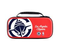 Head Case Designs Officially Licensed NBA Oversized Text Los Angeles Clippers Logo Red Hard Storage Travel Carry Case Compatible With Nintendo Switch 2