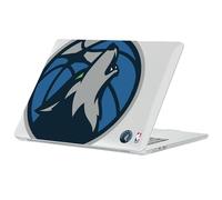 Head Case Designs Officially Licensed NBA Oversized Text Minnesota Timberwolves Logo Clear Hard Crystal Armour Laptop Case Compatible with MacBook Air 13.6" A2681/A3113/A3240 2022/2024/2025