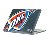 Head Case Designs Officially Licensed NBA Oversized Text Oklahoma City Thunder Logo Black Glitter Hard Crystal Armour Laptop Case compatible with MacBook Air 13.6" A2681/A3113/A3240 2022/2024/2025