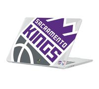 Head Case Designs Officially Licensed NBA Oversized Text Sacramento Kings Logo Clear Glitter Hard Crystal Armour Laptop Case compatible with MacBook Air 13.6" A2681/A3113/A3240 2022/2024/2025