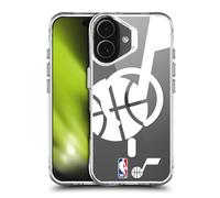 Head Case Designs Officially Licensed NBA Oversized Text Utah Jazz Logo Shockproof Bumper Case [Military Grade Protection] Compatible with Apple iPhone 17 and Compatible with MagSafe