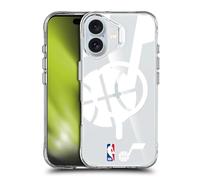 Head Case Designs Officially Licensed NBA Oversized Text Utah Jazz Logo Shockproof Bumper Case [Military Grade Protection] Compatible with Apple iPhone 16 and Compatible with MagSafe