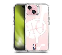 Head Case Designs Officially Licensed NBA Oversized Text Utah Jazz Logo Shockproof Bumper Case [Military Grade Protection] Compatible with iPhone 15 and Compatible with MagSafe