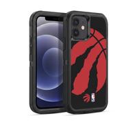 Head Case Designs Officially Licensed NBA Oversized Toronto Raptors Logo Ultra-Armoured Shockproof Case [Military Grade Protection] Compatible With Apple iPhone 12 / iPhone 12 Pro