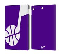 Head Case Designs Officially Licensed NBA Oversized Utah Jazz Logo Leather Wallet Case Compatible With Apple iPad 10.2 2019/2020/2021