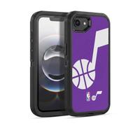 Head Case Designs Officially Licensed NBA Oversized Utah Jazz Logo Ultra-Armoured Shockproof Case [Military Grade Protection] Compatible With Apple iPhone 16e / iPhone 17e